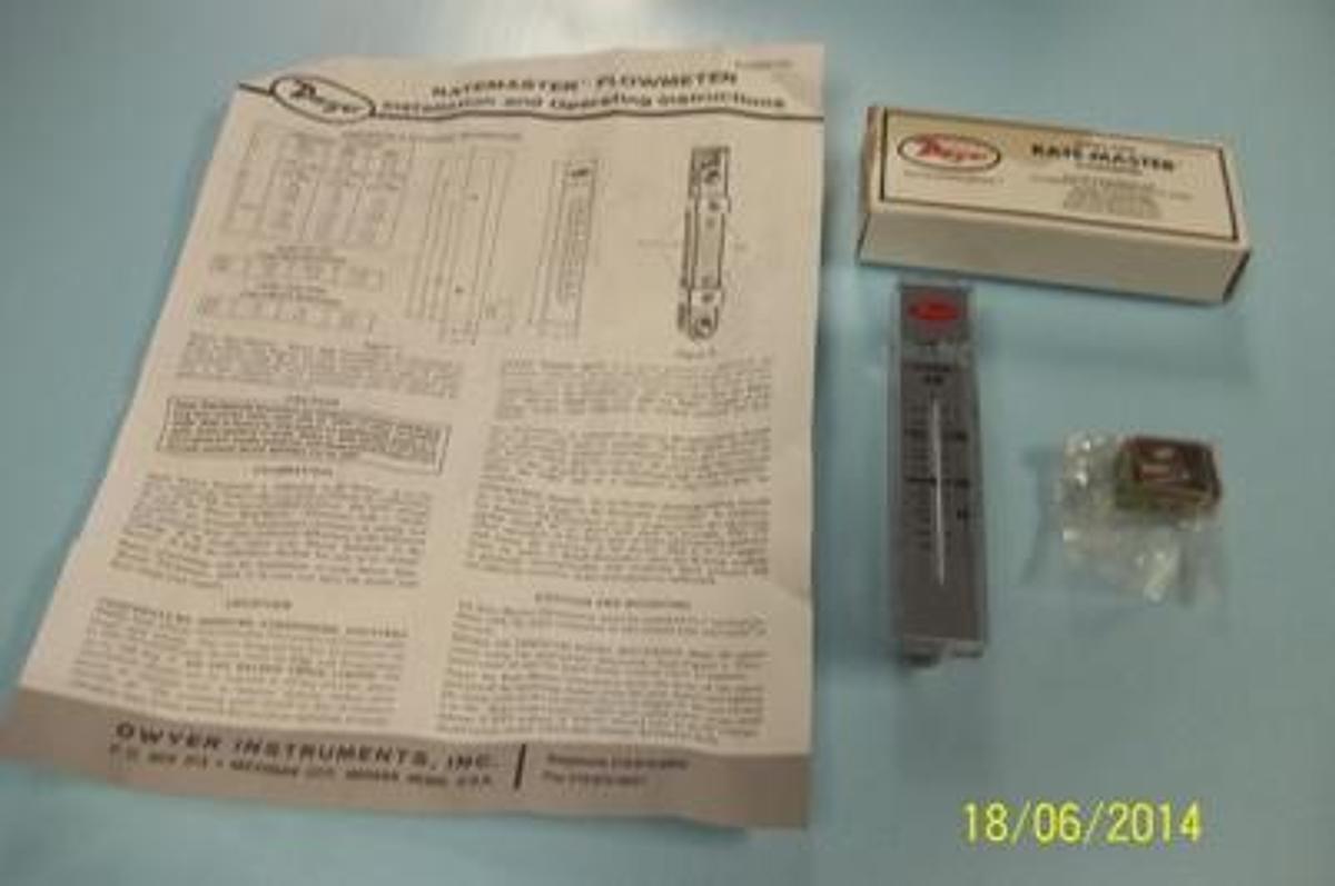 Used DWYER RATE MASTER FLOW METER SERIES RMA