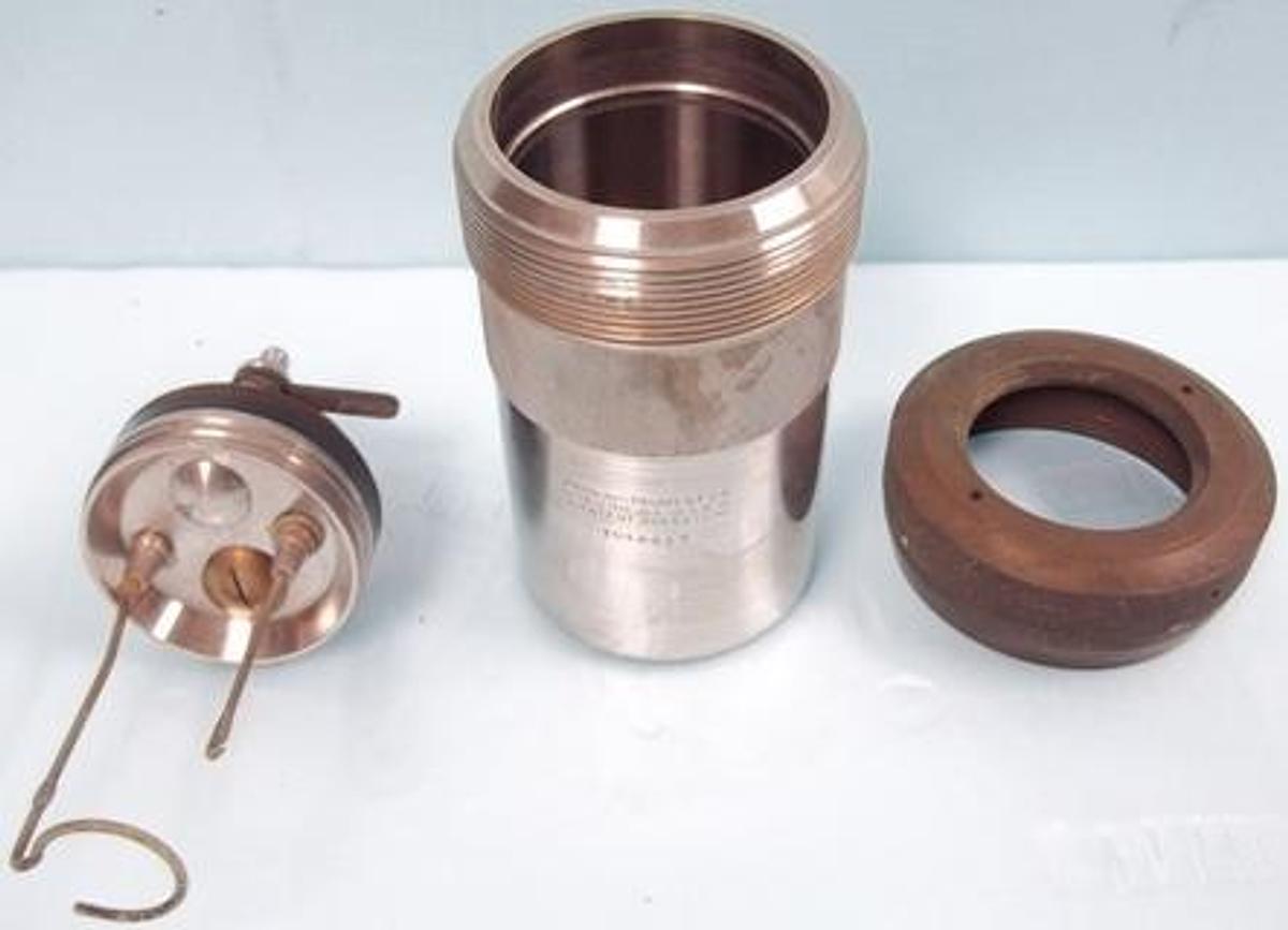 Used PARR INSTRUMENT CO. 3 PIECE CALORIMETER PRESSURE VESSEL