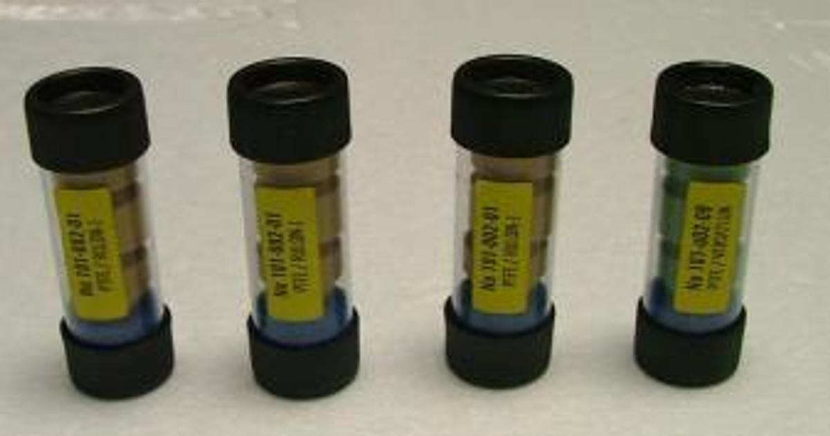 Used VIALS OF FERRULES 3 FERRULES EACH VIAL PART NO. FOR 3 VIALS: 101-002-01