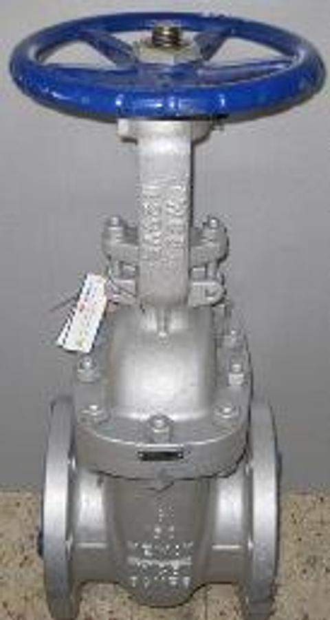 Used NEWAY 6" 150 FLANGED RAISED FACE WCB GATE VALVE 86VF8