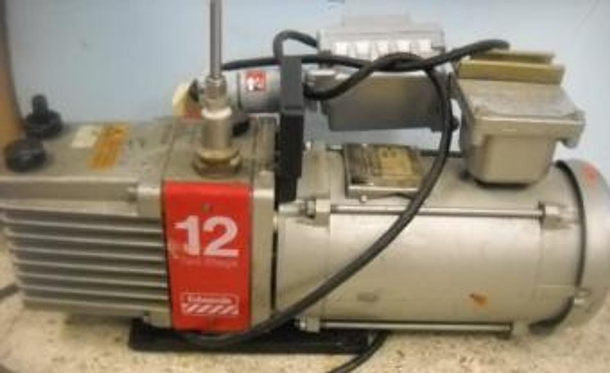 Used QTY. 1. EDWARDS 12 TWO STAGE PUMP