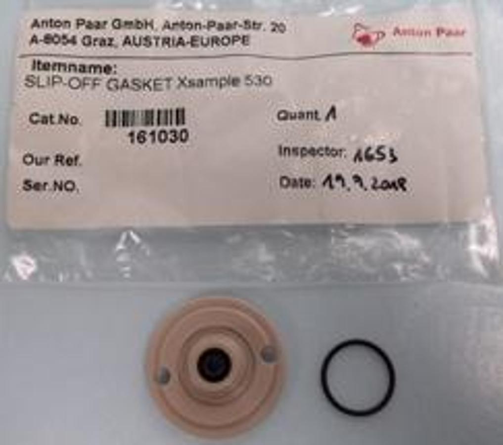 Used QTY. 1. ANTON PAAR SLIP-OFF GASKET XSAMPLE 530
