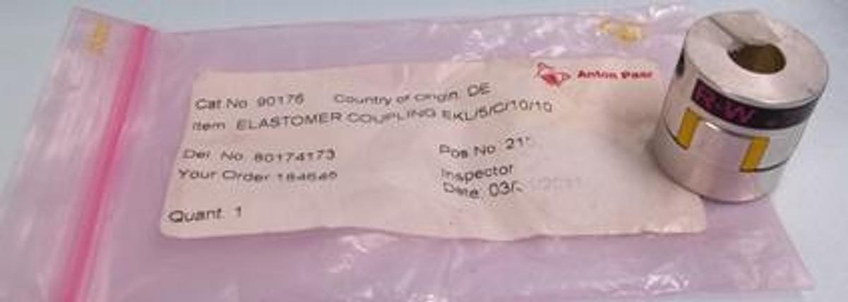 Used ANTON PAAR ELASTOMER COUPLING EKL/5/C/10/10