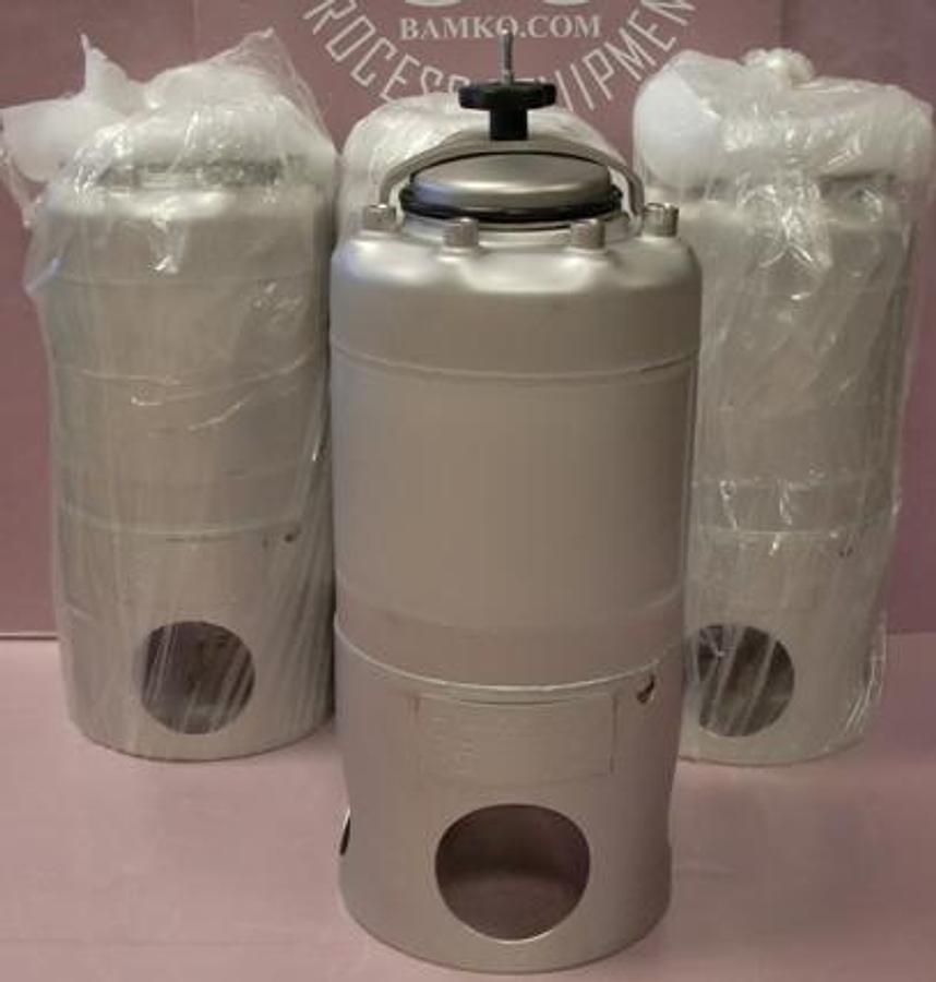 Used QTY. 4. APACHE STAINLESS EQUIPMENT CORP. ASME PORTABLE STAINLESS STEEL PRESSURE VESSELS. P 165/FV PSI AT 100 DEG.F MDMT -20 DEG.F AT 165 PSI MAT'L 31.6L