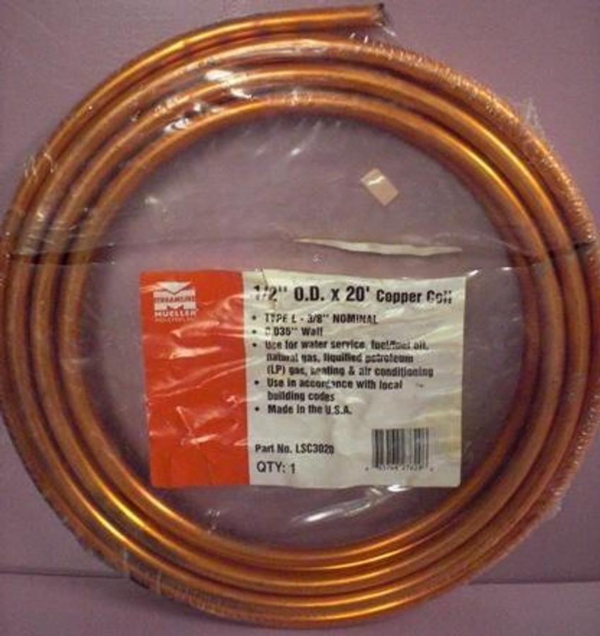 Used MUELLER INDUSTRIES INC ½" O.D. X 20' TYPE: L