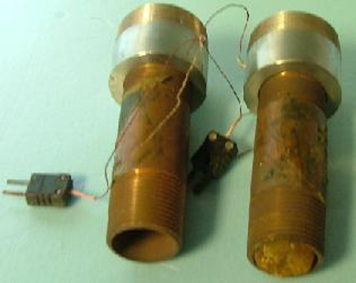 Used QTY. 2. THERMOCOUPLE PIPE RINGS J TYPE THERMOCOUPLES.