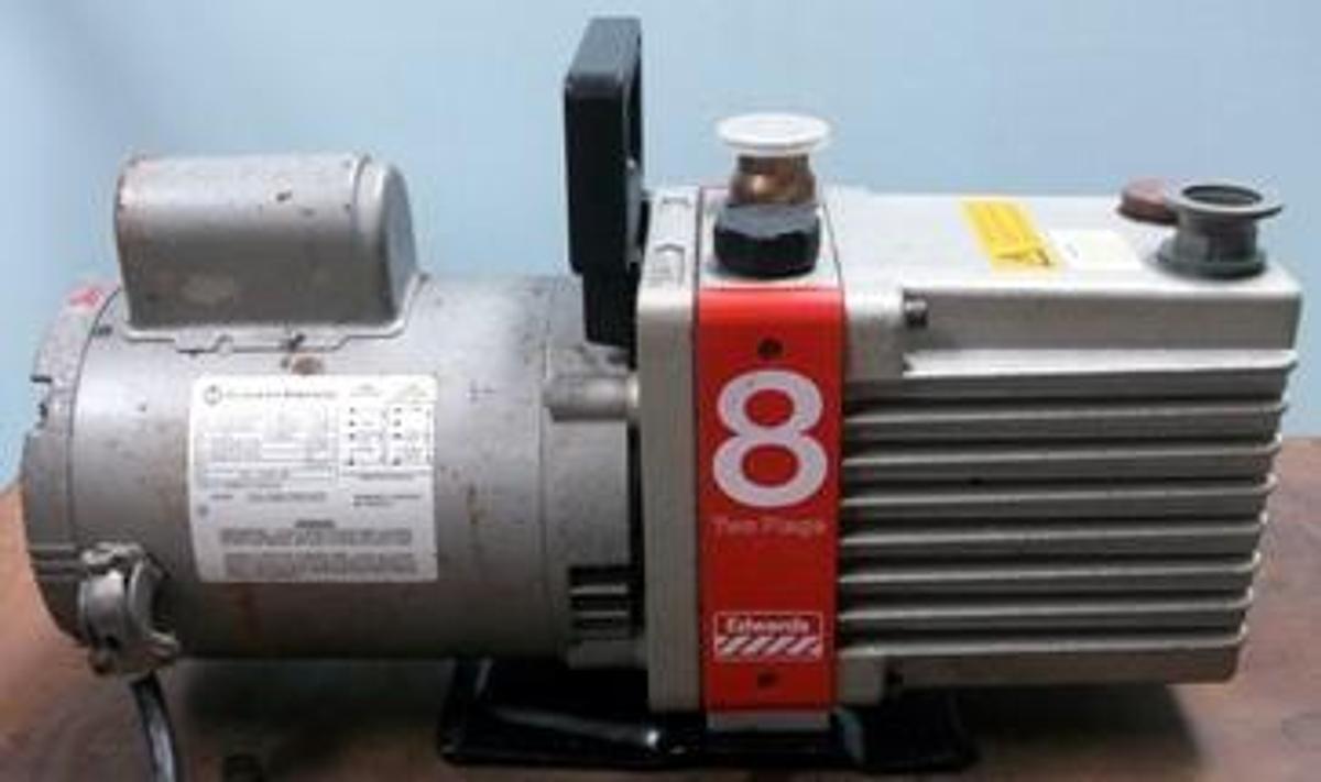 Used EDWARDS 8 TWO STAGE VACUUM PUMP