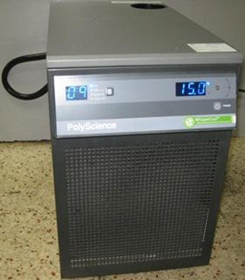 Used POLYSCIENCE WHISPER COOL PATENTED ENVIRONMENTAL CONTROL SYSTEM CIRCULATING CHILLER