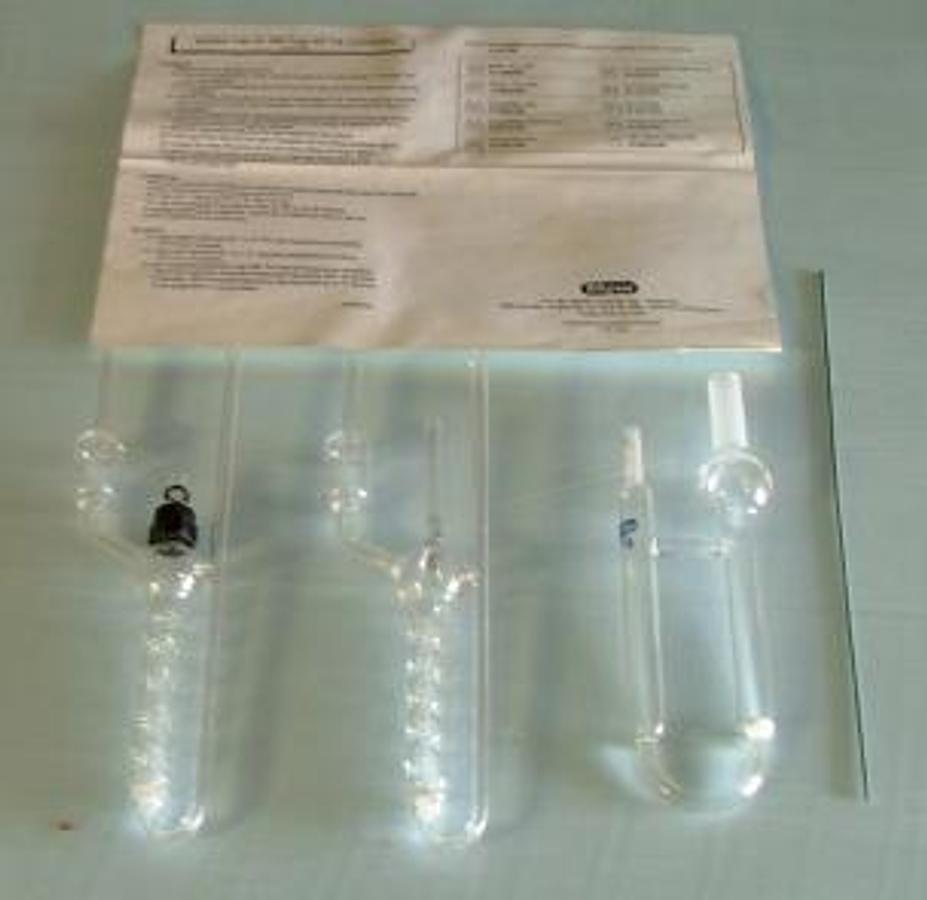 Used QTY. 3. ADSORBENT TRAPS FOR 2000 PURGE AND TRAP CONCENTRATORS TEKMAR WITH INSTRUCTIONS