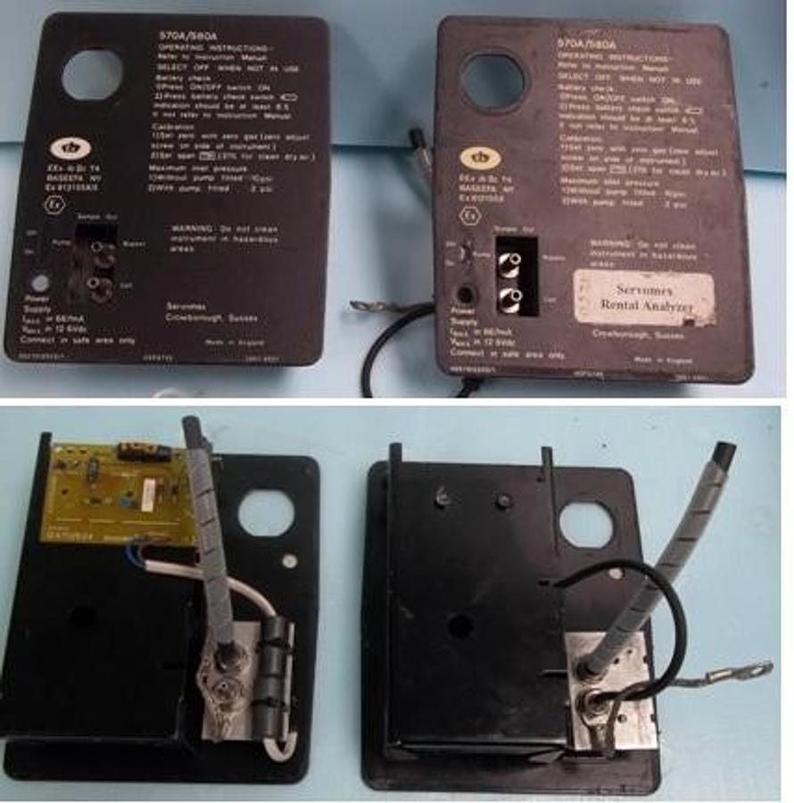 Used QTY. 2. SERVOMEX 570A/580A BACK COVERS.