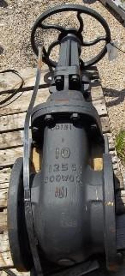 Used MILVACO 10" 125 FLANGED FLAT FACE GATE VALVE 200 WOG (WATER OIL