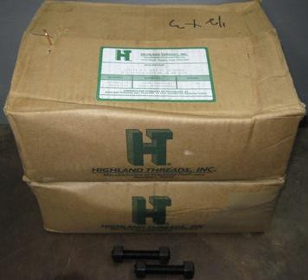 Used QTY. 2. HIGHLAND THREADS INC. BOXES OF 155 STUDS WITH NUTS