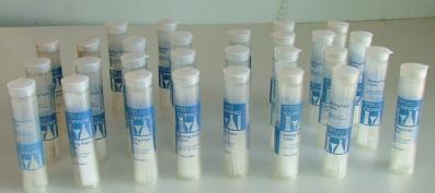 Used VIALS PYREX MELTING POINT TUBES TUBES: 1.1-1.2 ID X 100 MM BOTH ENDS OPEN CATOLOG NO. 9530-1