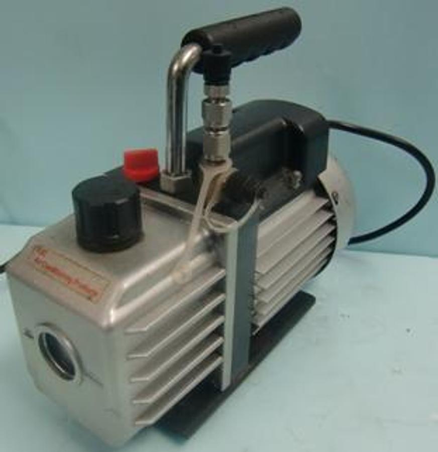 Used QTY. 1. FJC AIR CONDITIONING PRODUCTS VACUUM PUMP NO NUMBERS NO INFO.