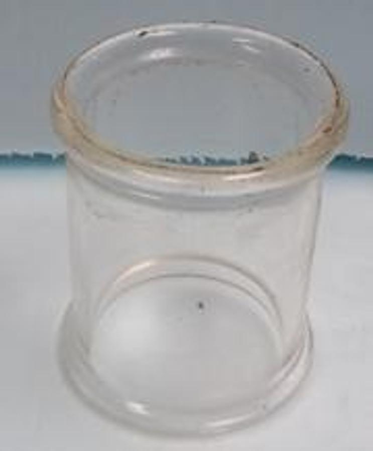 Used PYREX GLASS 2" X 3" LONG GLASS PIPE BEADED ENDS.