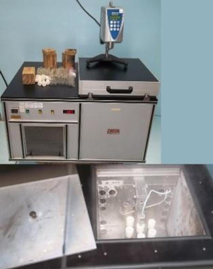 Used LAWLER MANUFACTURING CORP AIR CHAMBER BATHS FOR BROOKFIELD VISCOSITY AT LOW TEMPERATURES ASTM D2983 MODEL BV-20