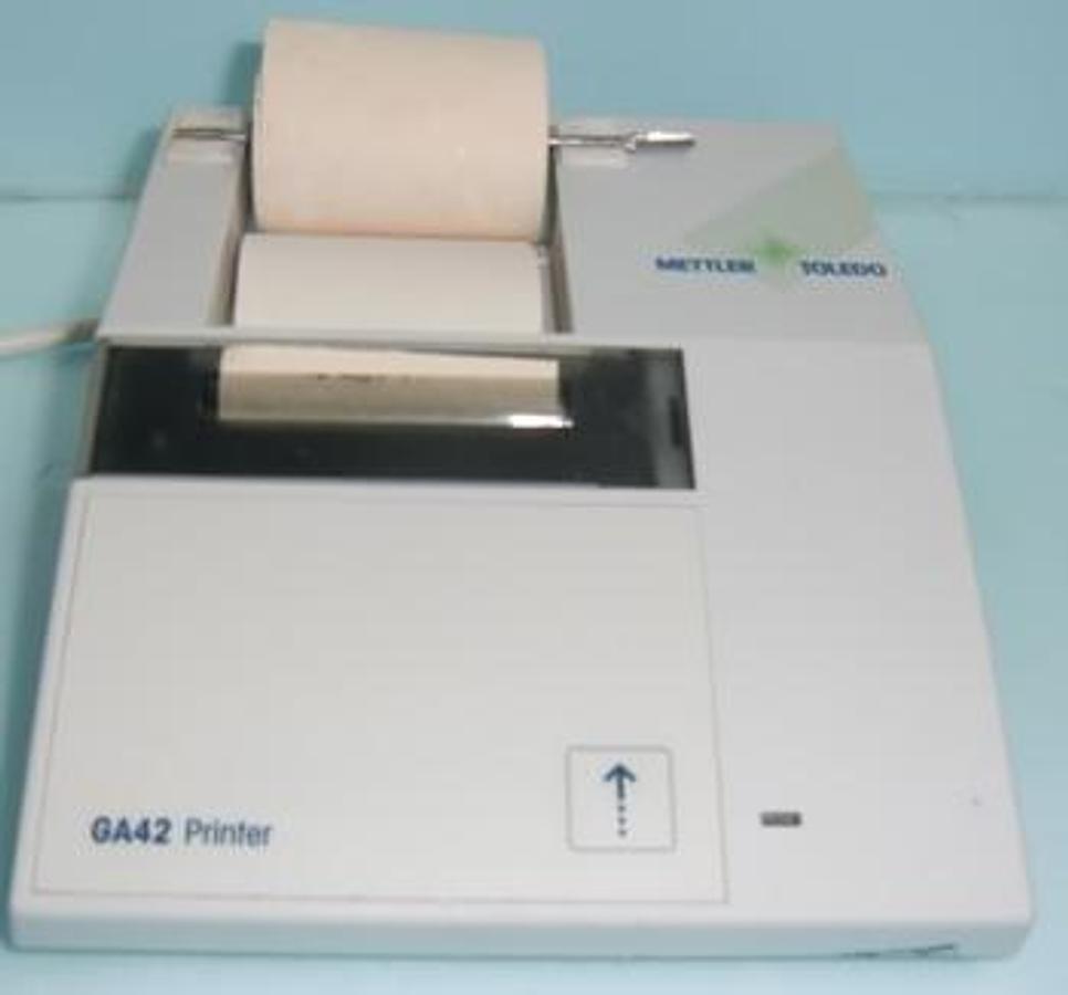 Used METTLER TOLEDO GA42 PRINTER 100-120V 140MA 220-240V 70MA 50/60HZ FUSE T2108 0 DEG. C. /40 DEG. C. CE CSA LR55000C.