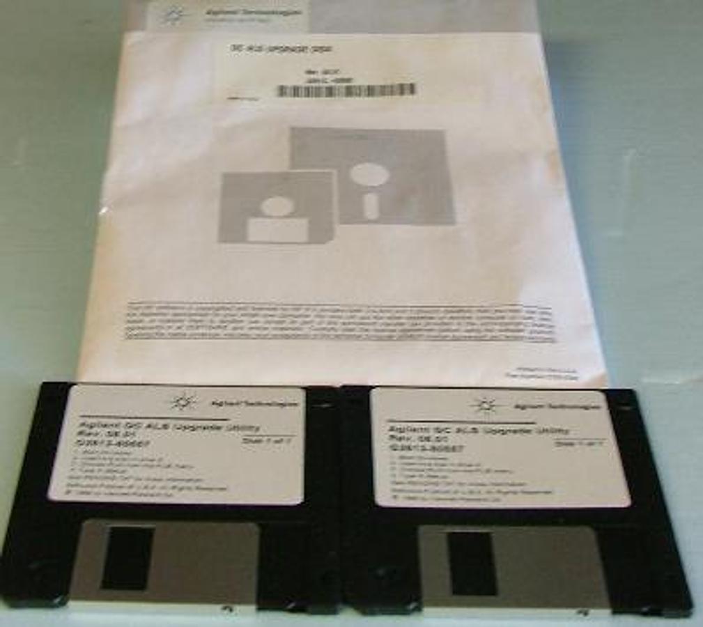 Used AGILENT TECHNOLOGIES GC AUTO SAMPLER (ALS) UPGRADE DISK REV. 08.01 G2613-60550.
