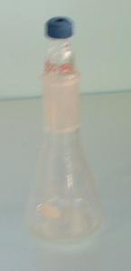 Used QTY. 1. KIMAX USA 125ML FLASK #26510 TOP # IS 24/40 WITH SPECIAL TOP # 24/40 T KONTES.