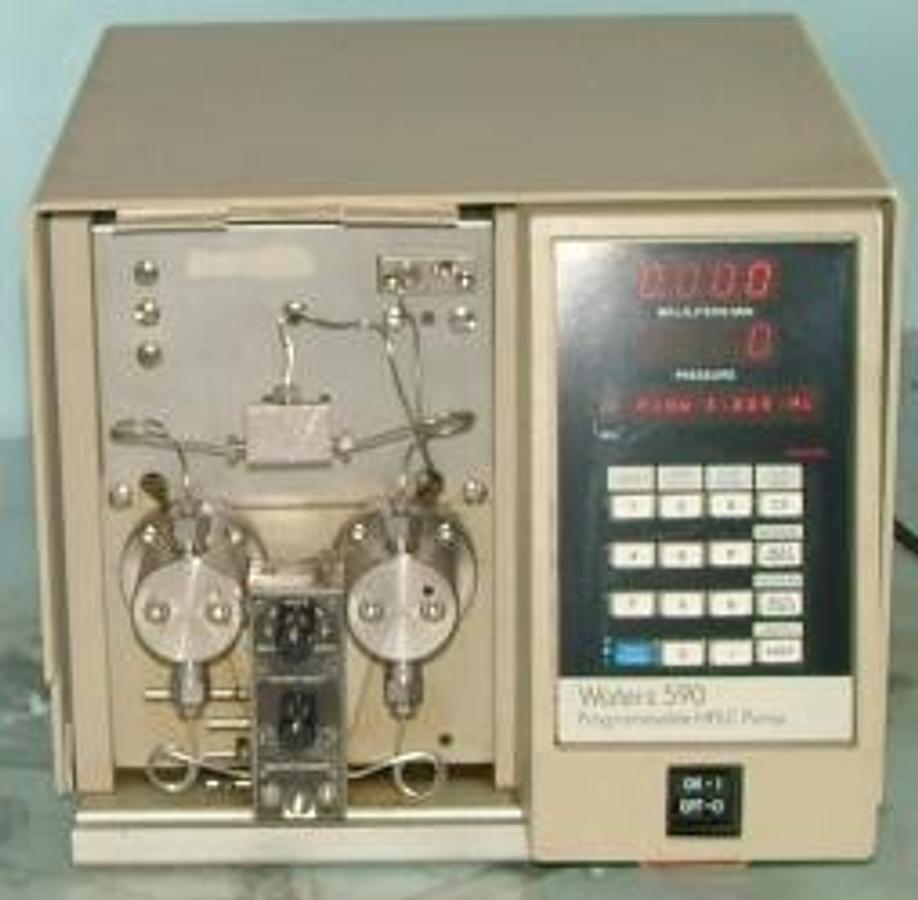 Used WATERS 590 PROGRAMMABLE HPLC PUMP PROGRAMMABLE SOLVENT DELIVERY SYSTEM MODULE MODEL M590