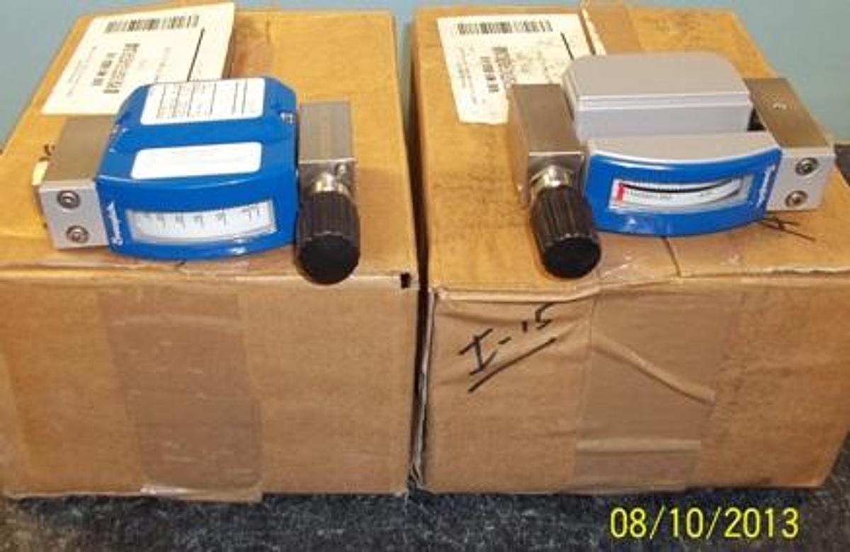 Used QTY. 2. SWAGELOK OFC FLOW METER MODEL CONE #VAF-M1-00SS-1-0 P/A:011025831.001 MD: 2009 PED/G1/3.3/SEP PS: 130 BAR PT MAX: 202 BAR TS: 150?C AIR 1.013 BAR ABS 0.0181 M PAS 1.293 KG/ NM3 20?C