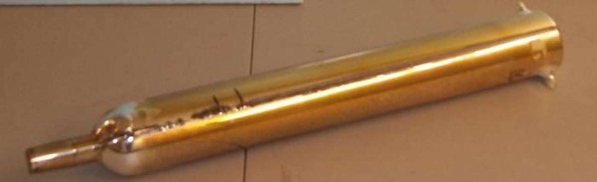 Used LANG SILVERED GLASS VACUUM JACKED DISTILLATION PERFORATED PLATE