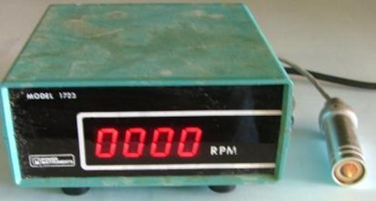 Used POWER INSTRUMENTS DIGITAL RPM METER MODEL: 1723.