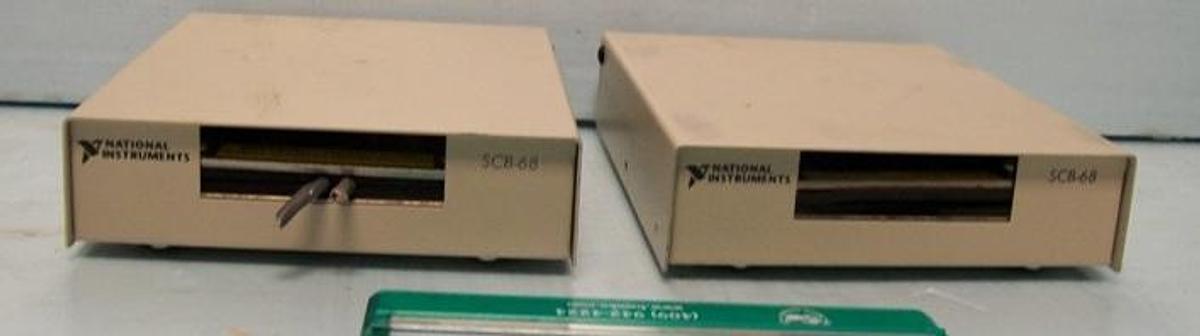 Used QTY. 1. (2) NATIONAL INSTRUMENTS SCB-68 SERIAL# 10E42CC PART# 182469C-01 REV 2.2 SERIAL # 1102848.