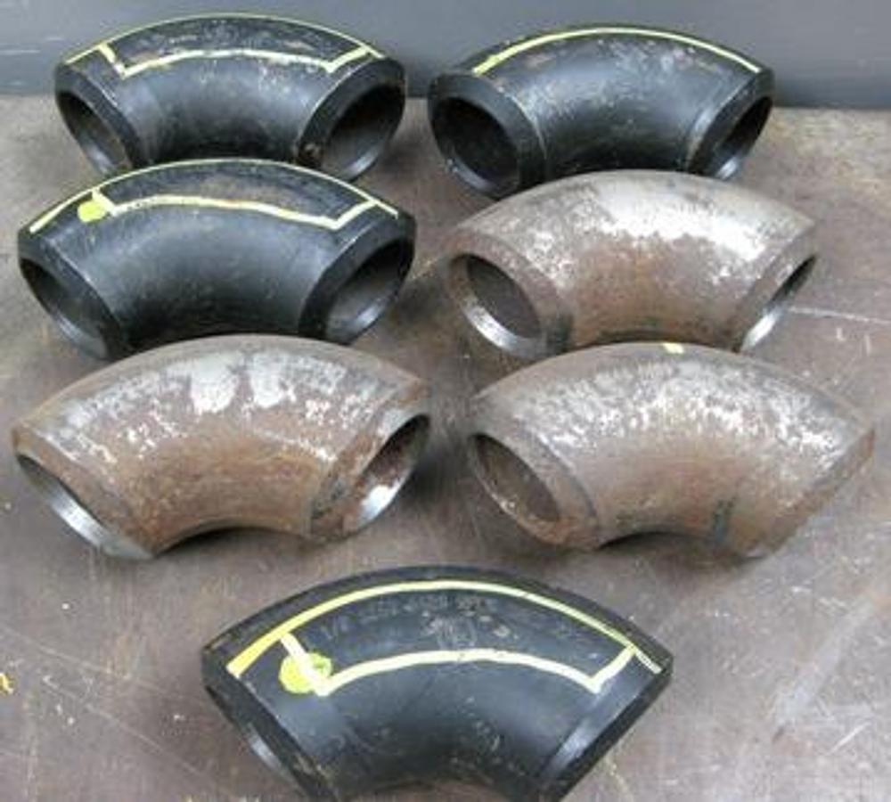 Used QTY. 7. GP 1 ½" 90 DEG. SCH 160 BUTT WELD SEAMLESS PIPE FITTING