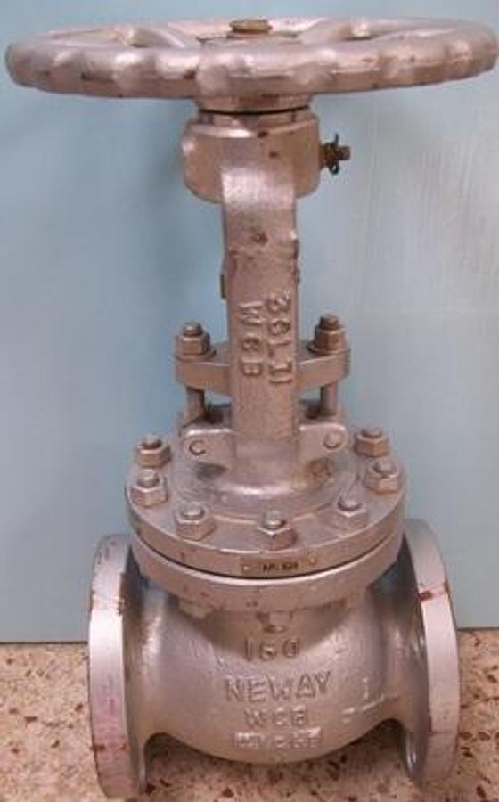 Used QTY. 2. NEWAY 3" CLASS 150 LB WCB GLOBE VALVE