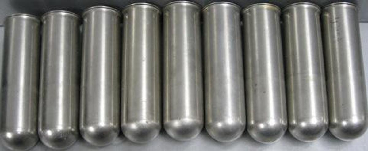 Used QTY. 9. STAINLESS CENTRIFUGE TUBE SHIELDS