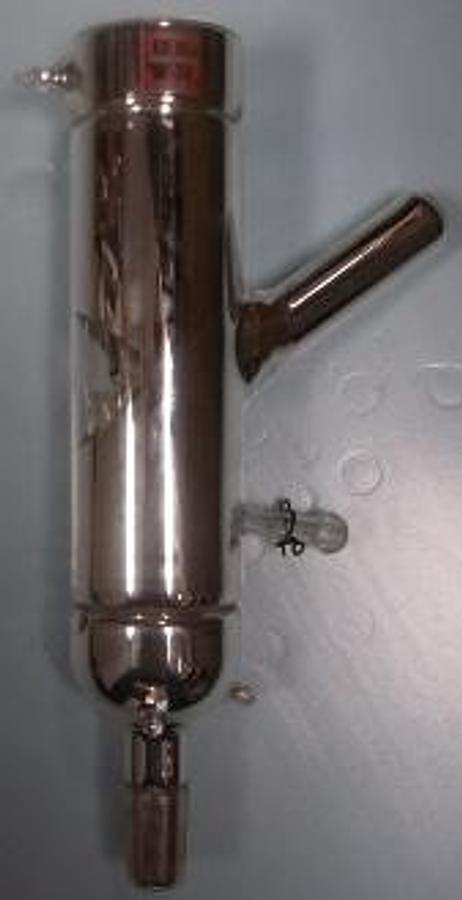 Used QTY. 1. LS SILVERED GLASS COLUMN HEAD 14 ½ INCHES LONG