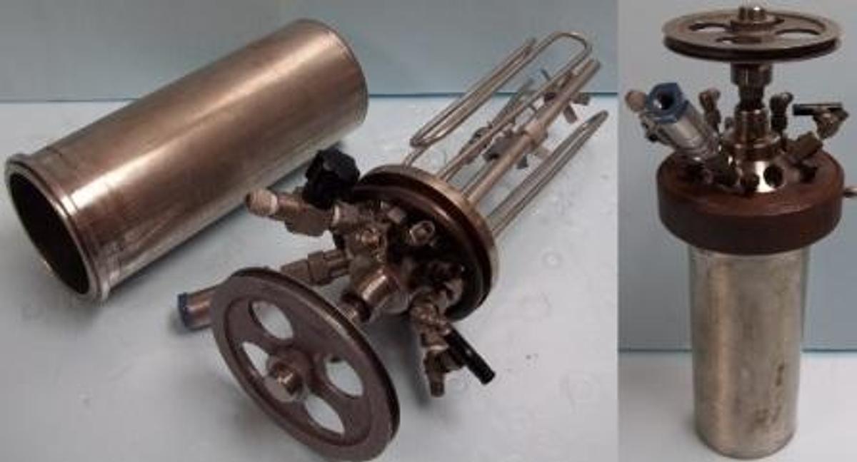 Used QTY. 1. PARR INSTRUMENT COMPANY 2000 ML REACTOR PARR RING CLAMP PRESSURE REACTOR