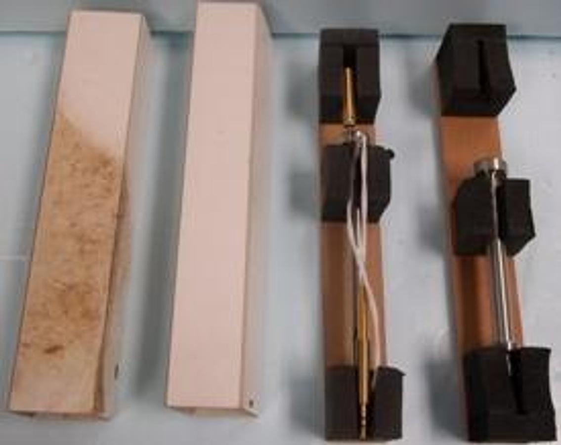 Used QTY. 2. ANTON PAAR PARTS 1) ROD AND 1) ROD WITH SENSOR WITH JACK PLUG.