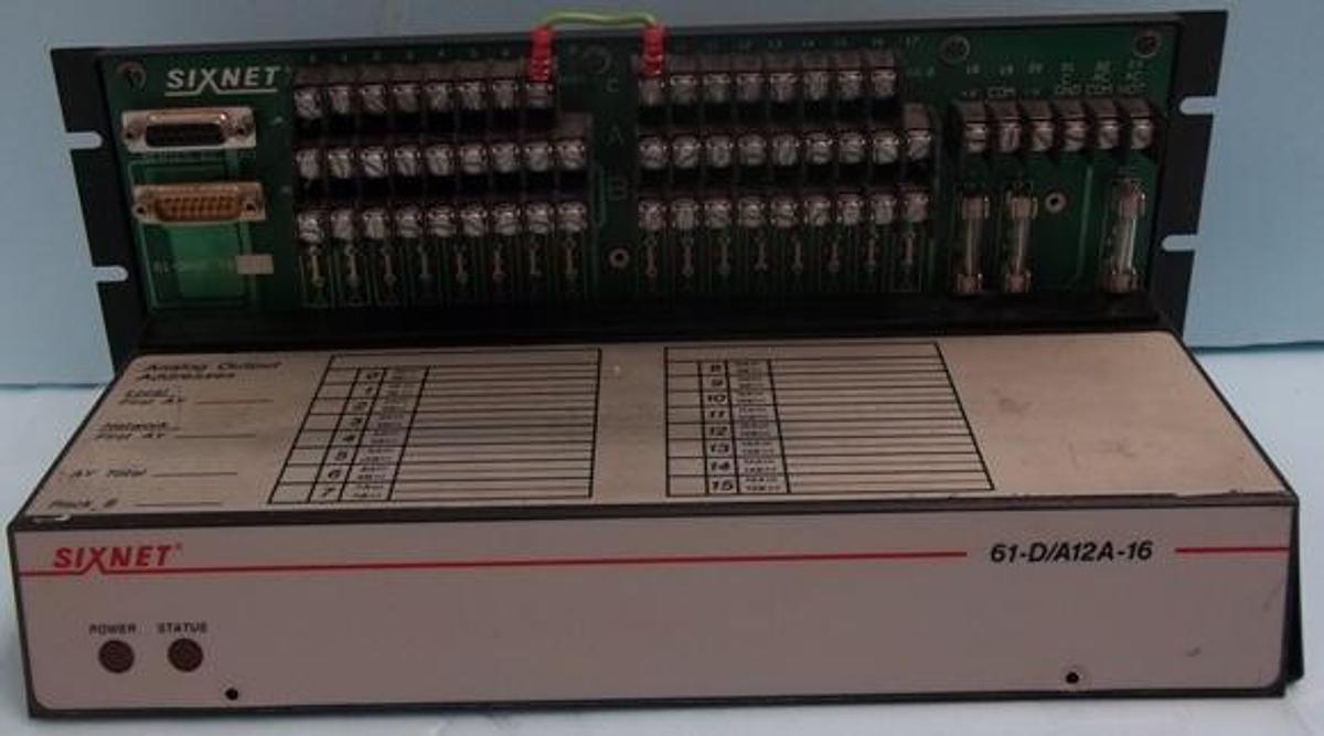 Used DIGITRONICS SIXNET 61-D/A12A-16. .