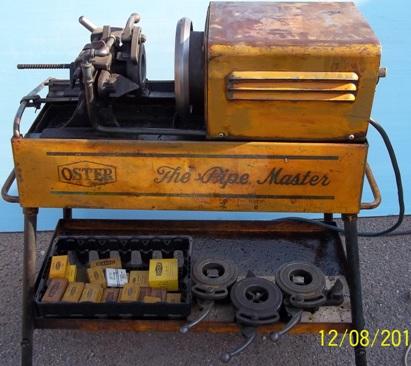 Used PIPE MASTER BY OSTER PIPE THREADING MACHINE