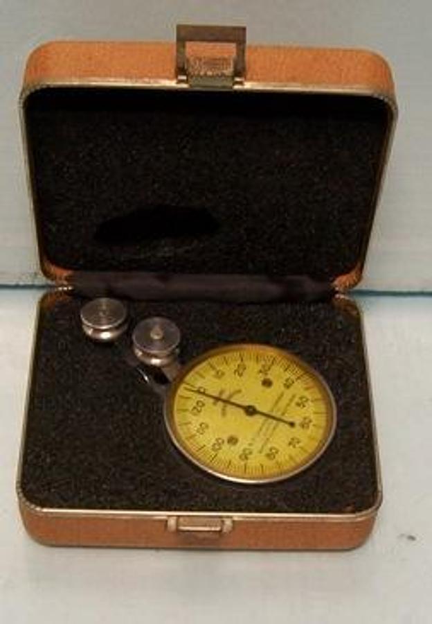 Used H.F. LIVERMORE CORPORATION TENSOMETER 0-130 GRAMS SERIAL # F-3813.