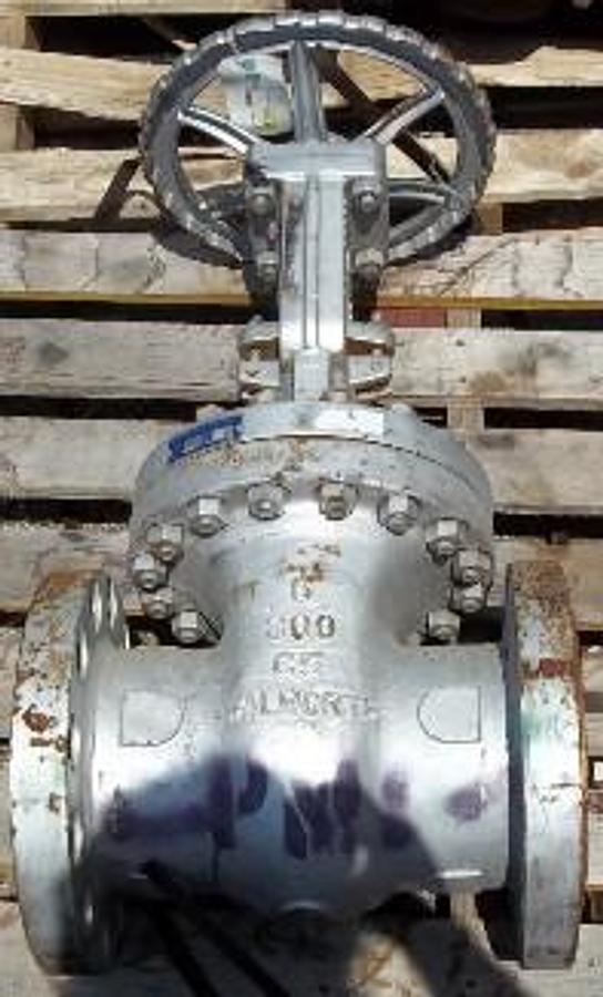 Used QTY. 1. WALWORTH 6" 300 FLANGED RAISED FACE GATE VALVE C5 6-300 C5.