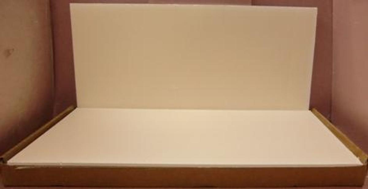 Used QTY. 8. UNIFRAX FIBERFRAX .5" LD BOARD .5" X 24" X 48" LOT: 1236-024L1 P/N 739561200. (NEW SURPLUS). 2300°F 16-20# LD A HIGHER QUALITY SURFACE FINISH AND TIGHTER DIMENSIONAL TOLERANCES MAKE THIS BOARD SUITABLE FOR USE IN SITUATIONS WHERE AESTHETIC...