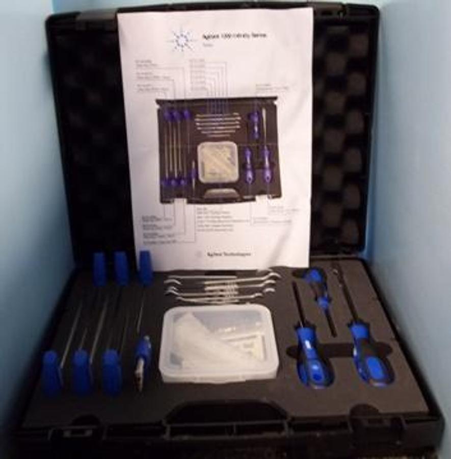 Used AGILENT TECHNOLOGIES 1200 INFINITY SERIES TOOL SET IN HARD PLASTIC CASE.