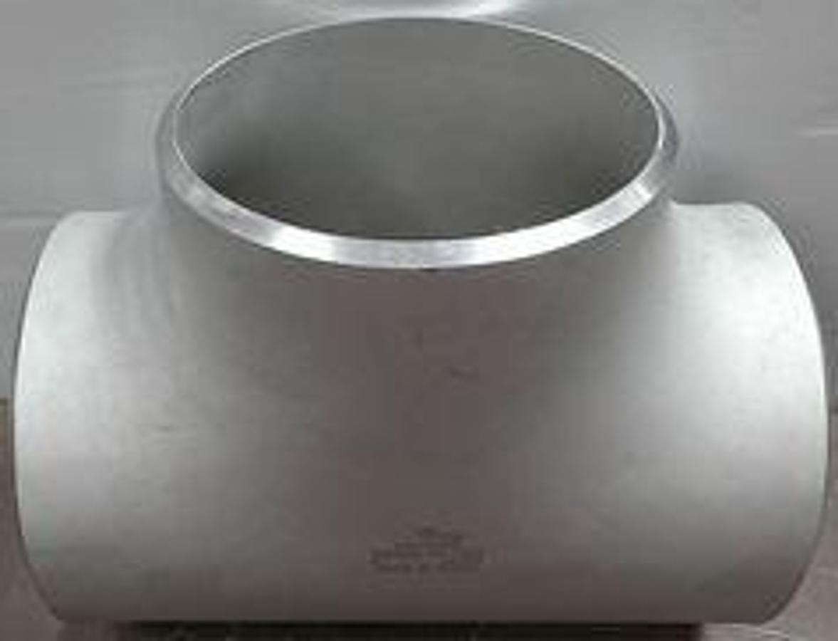 Used PMI 8" 304/ 304L STAINLESS TEE FITTING SCHEDULE 40 WELD NECK