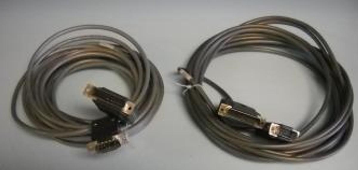 Used AMP EQUIPMENT CORDS (GREY) 6 PIN MALE