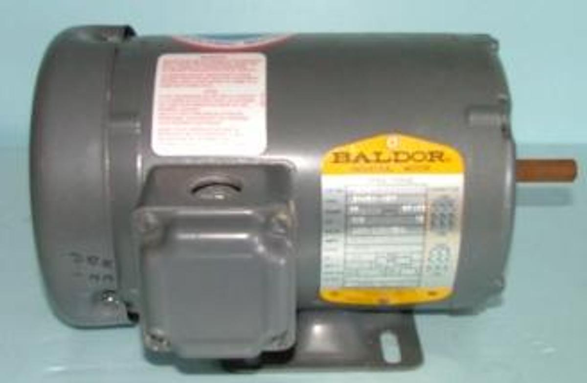 Used QTY. 1. BALDOR ENERGY SAVING ELECTRIC MOTORS BALDOR INDUSTRIAL MOTOR THREE PHASE CAT# N3457 SPEC. 34A51-157 FRAME 48