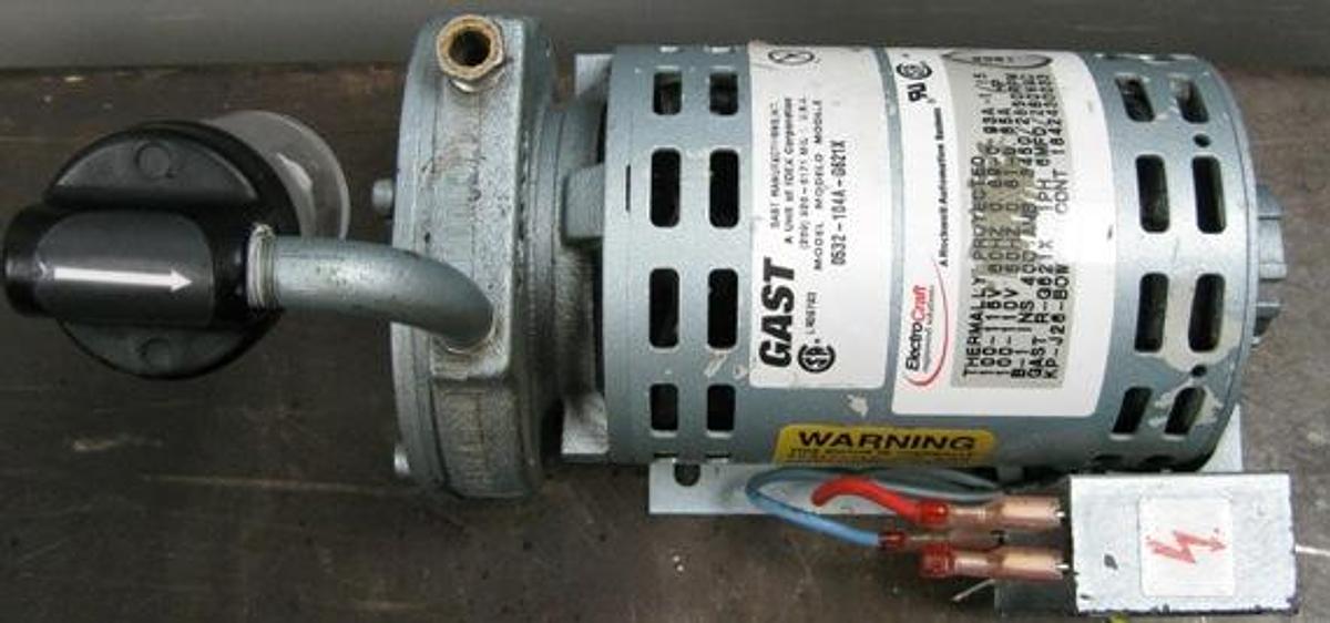 Used QTY. 1. GAST MANUFACTURING INC