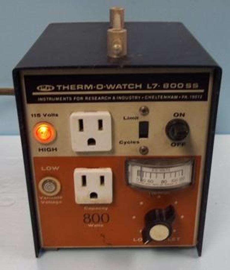 Used QTY. 1. I2R THERM-O-WATCH ELECTRIC CONTROLLER MODEL: L7-800