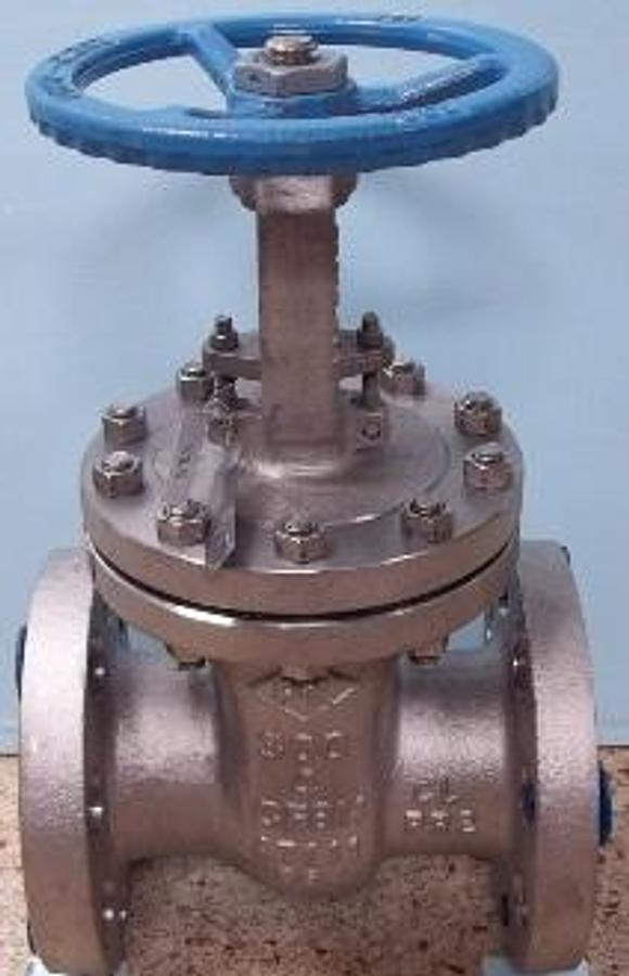 Used QTY. 1. PK VALVE CO. LTD. 4" 300 FLANGED STAINLESS STEEL CF8M GATE VALVE