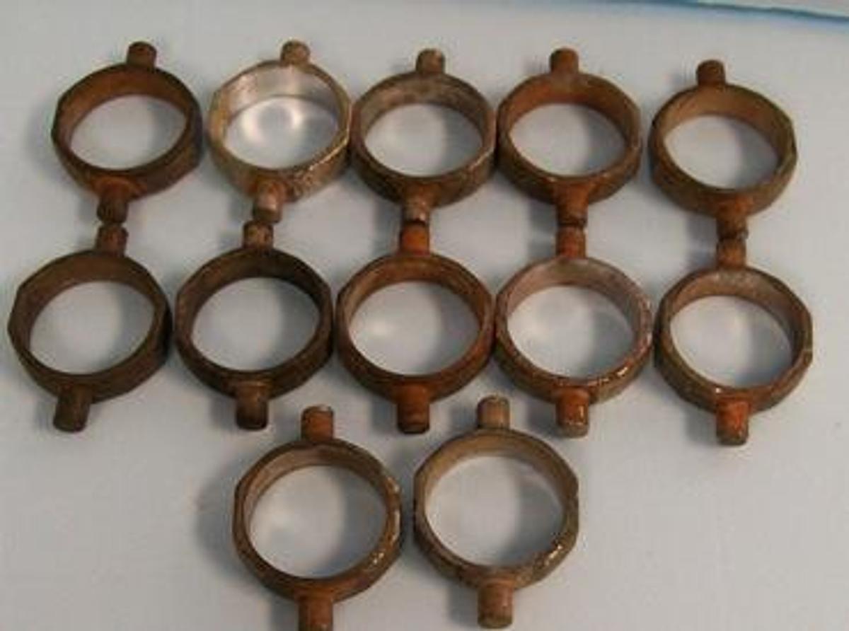 Used QTY. 12. SWING BUCKET CENTRIFUGE TUBE HOLDERS