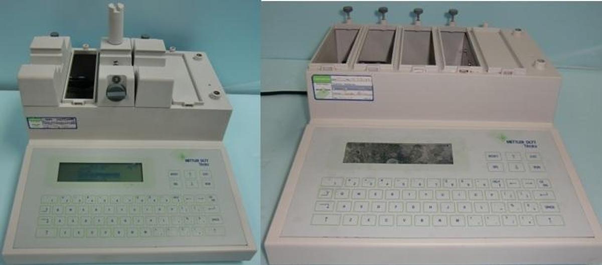 Used METTLER TOLEDO DL77 TITRATORS 100-120V 600MA FUSE 1.6AT 220-240V 300MA FUSE 0.8AT 50/60HZ FNR. 25890 03 SRN. 311331449 EN 60950 CSA 55000C. for PARTS ONLY.