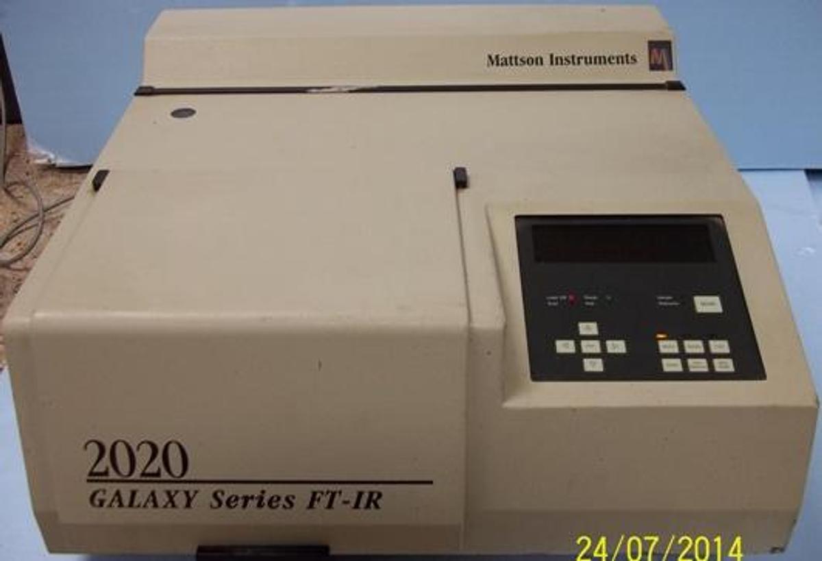 Used QTY. 1. MATTSON INSTRUMENTS GALAXY 2020 SERIES FT-IR MODEL: GL-2020