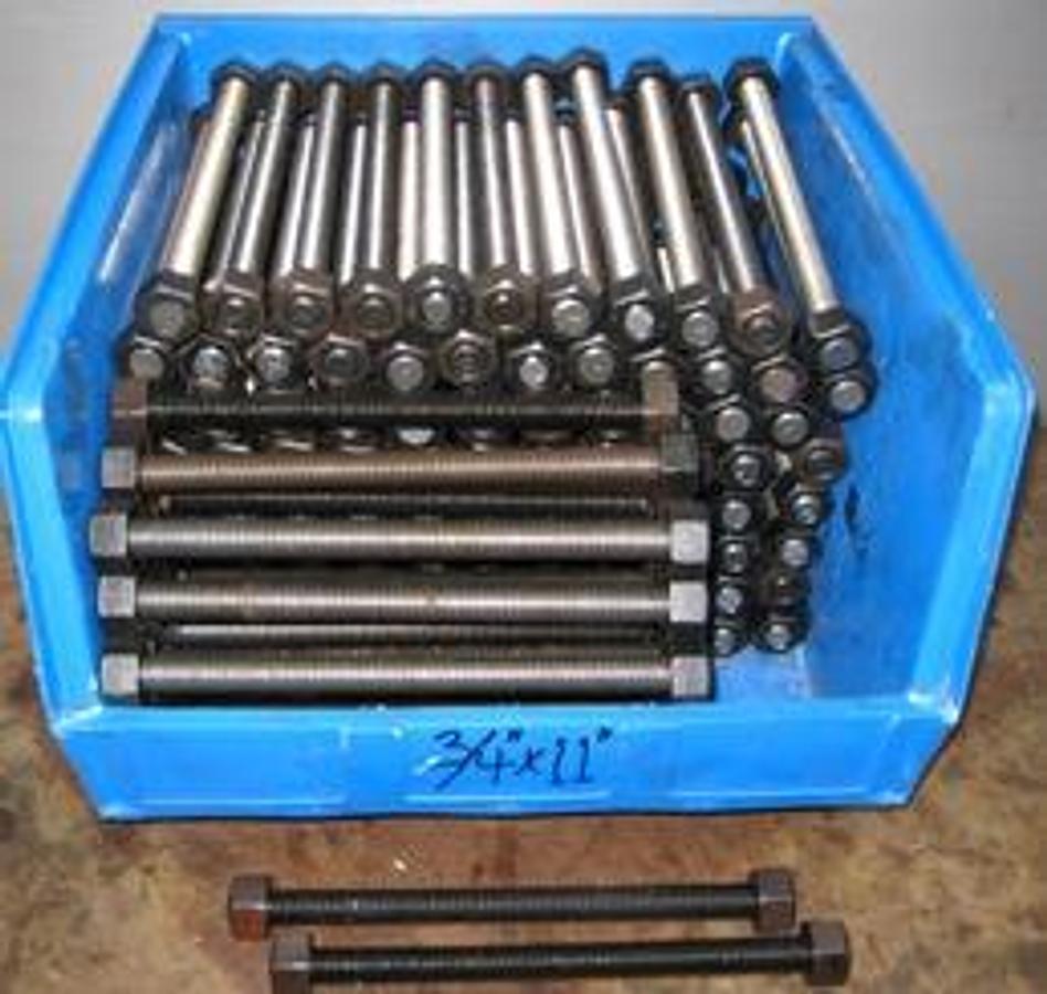 Used QTY. 114. HIGHLAND THREADS INC. STUDS WITH NUTS